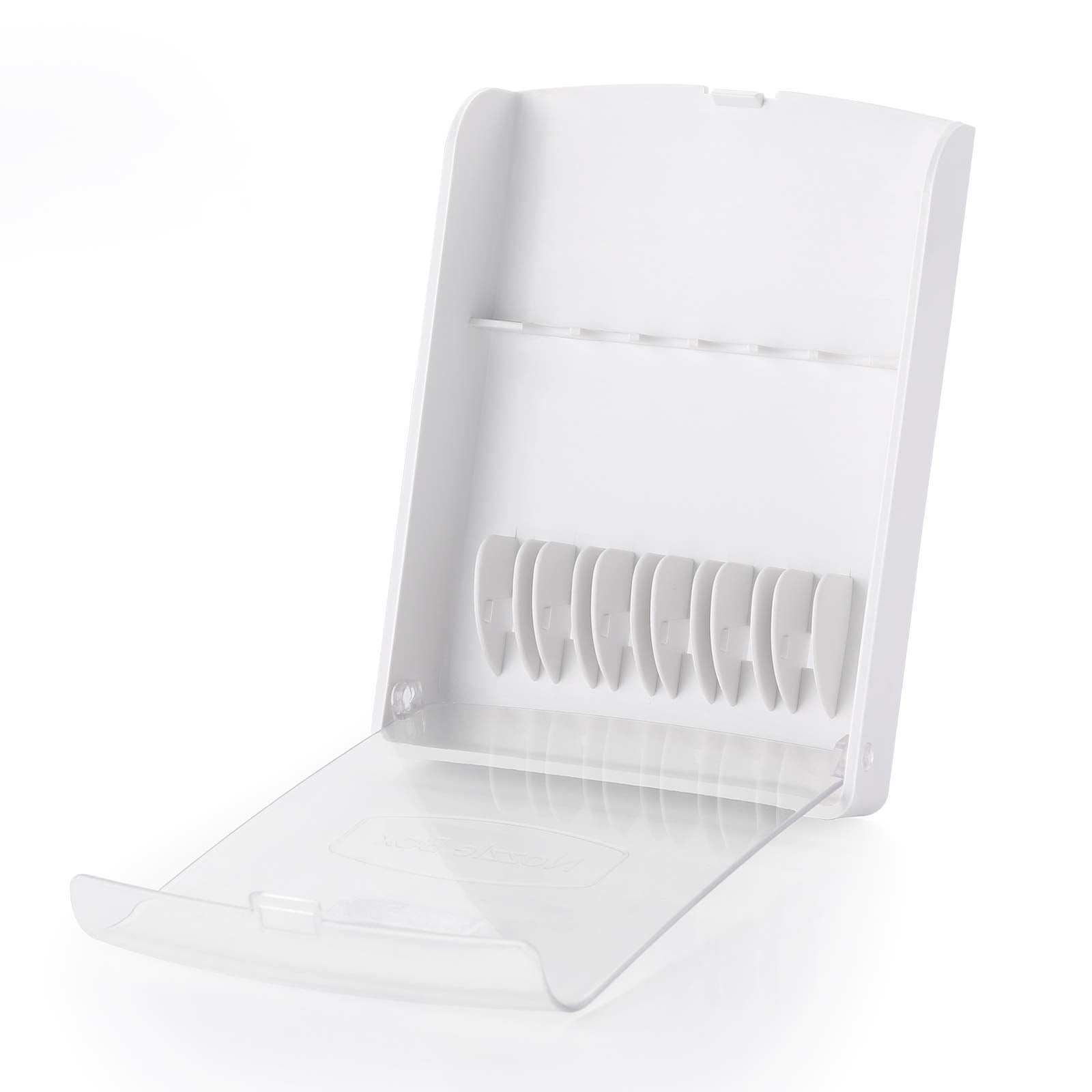 Oralphi estuche frontal blanco mostrando cierre seguro y diseño compacto