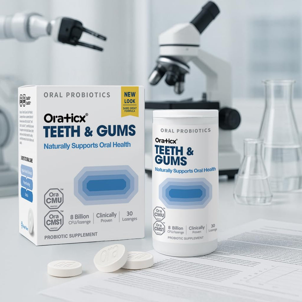 Sealed OraTicx packaging emphasizing freshness and product integrity.