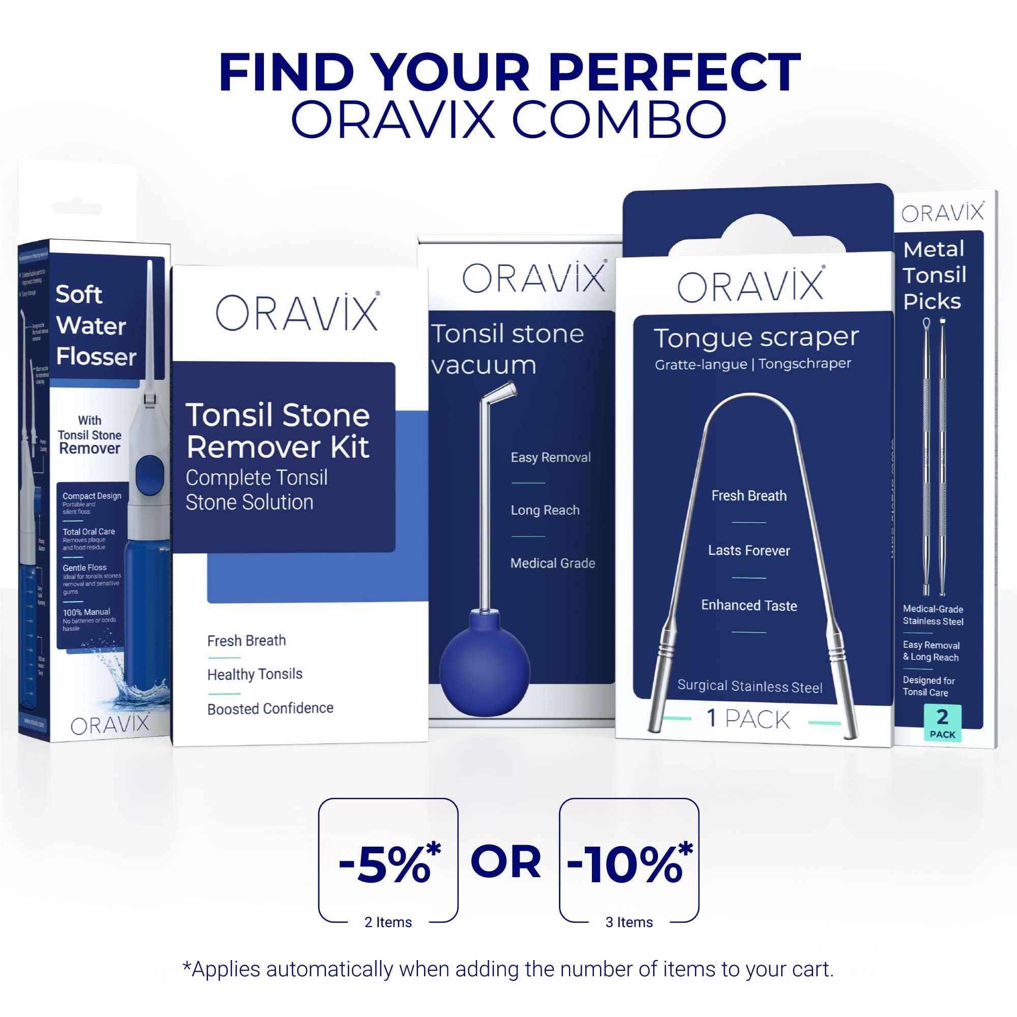 ORAVIX producto en entorno de viaje, higiene tonsilar práctica fuera de casa