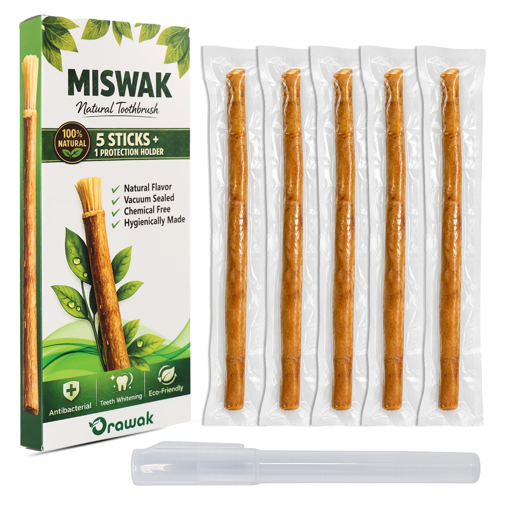 ORAWAK punta con cerdas naturales activadas que facilitan limpieza