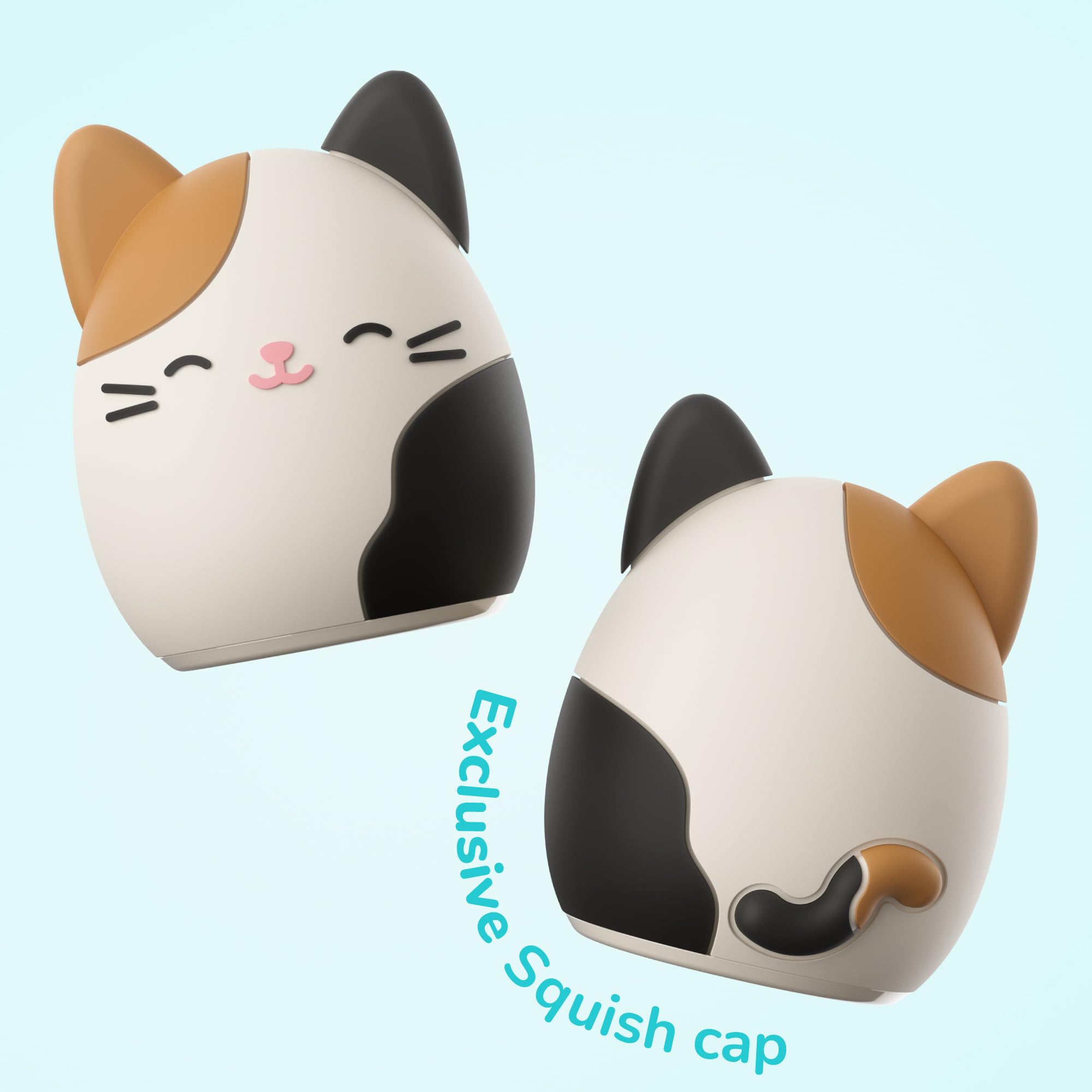 Niño usando ORDO Squishmallows Cam guiado por luces de progreso y audio-háptico