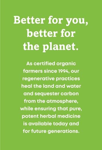 Oregon's Wild Harvest escena relajante con producto, sugiere uso diario calmante