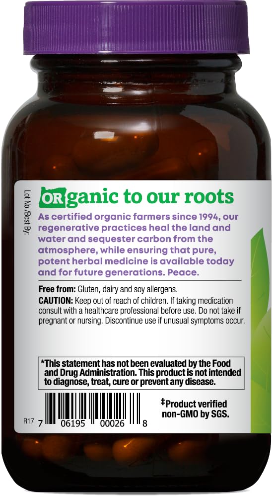 Oregon's Wild Harvest cápsula en mano para control de dosis fácil