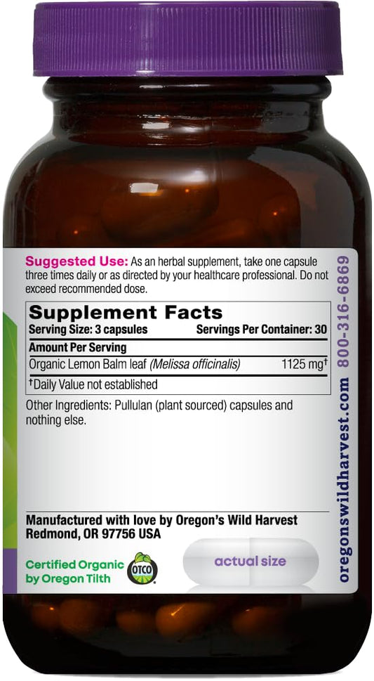 Oregon's Wild Harvest cápsula abierta mostrando textura y potencia orgánica