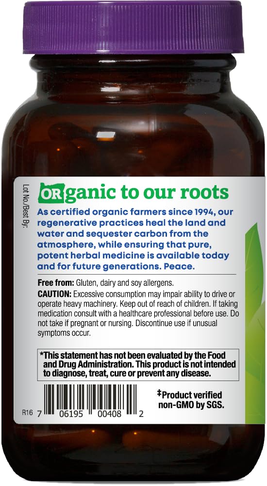 Oregon's Wild Harvest etiqueta con sellos USDA y Non-GMO visibles