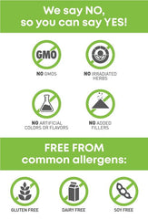Oregon's Wild Harvest etiqueta con lista corta de ingredientes y certificaciones