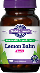 Oregon's Wild Harvest frasco frontal mostrando cápsulas y beneficios de calma