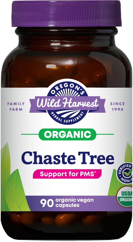 Oregon's Wild Harvest frasco frontal mostrando 90 cápsulas y diseño claro