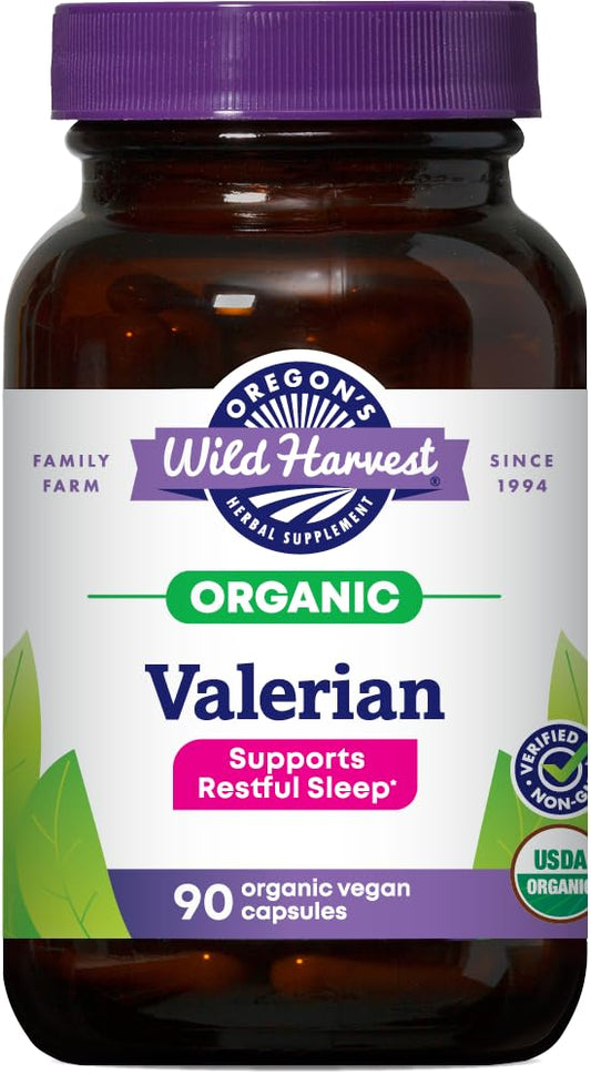 Oregon's Wild Harvest vista frontal con etiqueta clara y beneficios