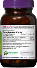 Oregon's Wild Harvest cápsula abierta textura y contenido natural beneficioso