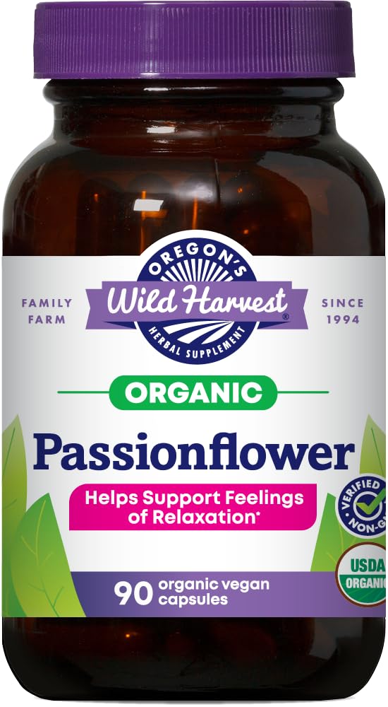 Oregon's Wild Harvest frasco frontal mostrando cápsulas y etiqueta clara