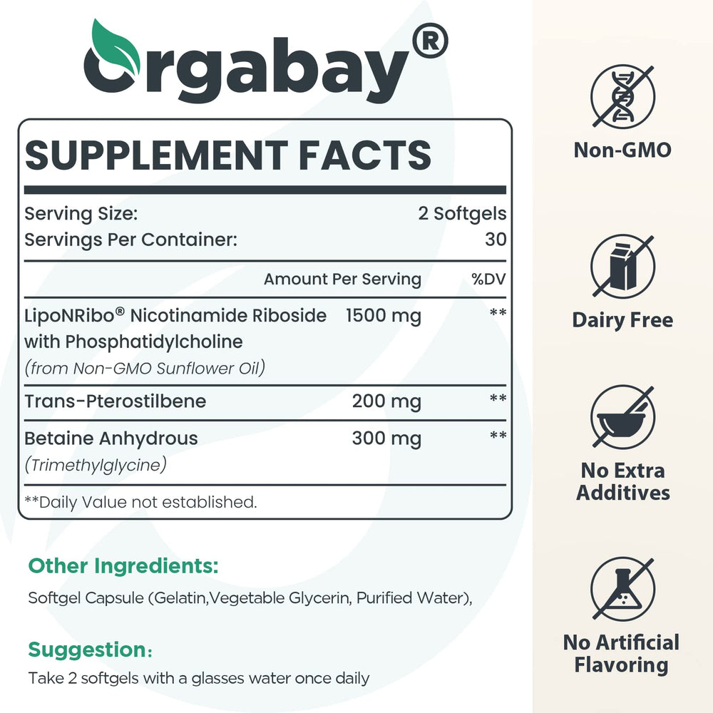 Orgabay textura liposomal en primer plano para mejor absorción