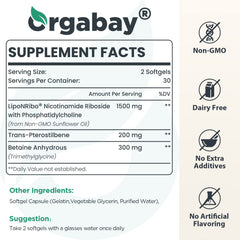 Orgabay textura liposomal en primer plano para mejor absorción