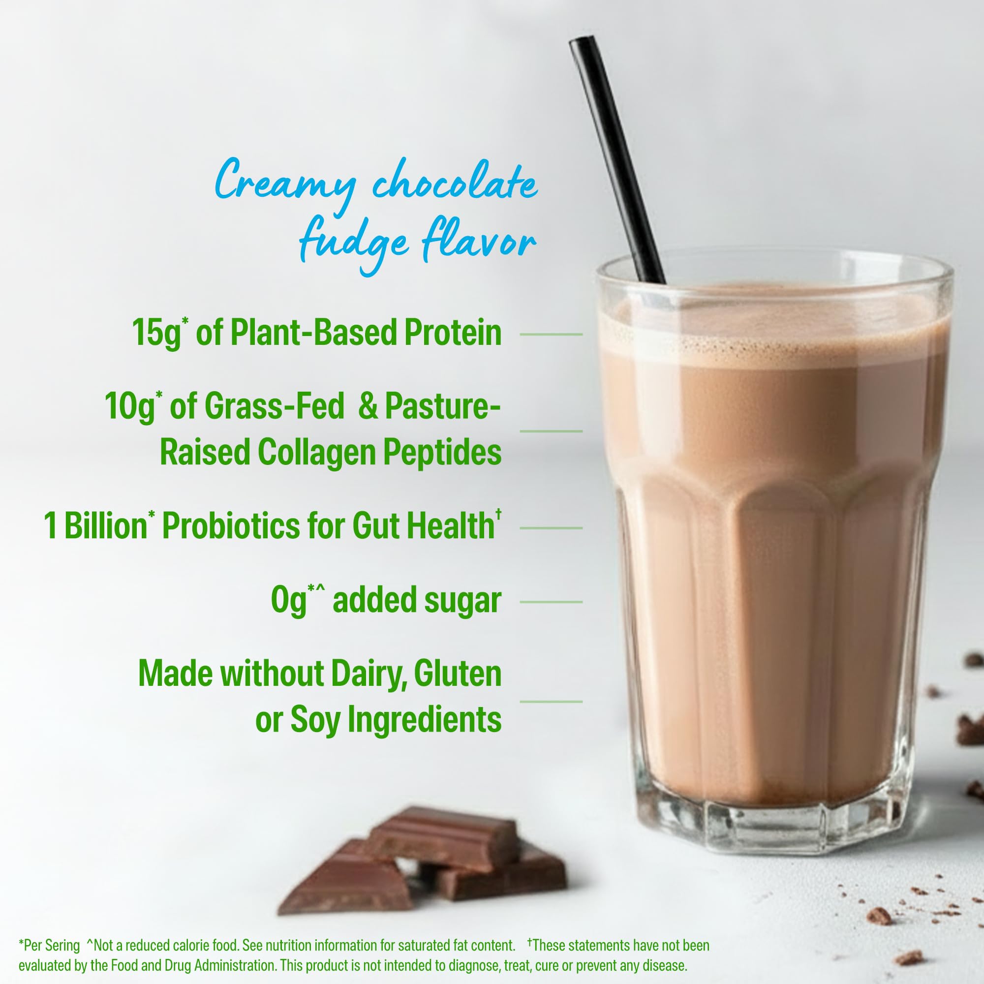 Orgain batido cremoso en vaso listo para beber con recuperación nutritiva