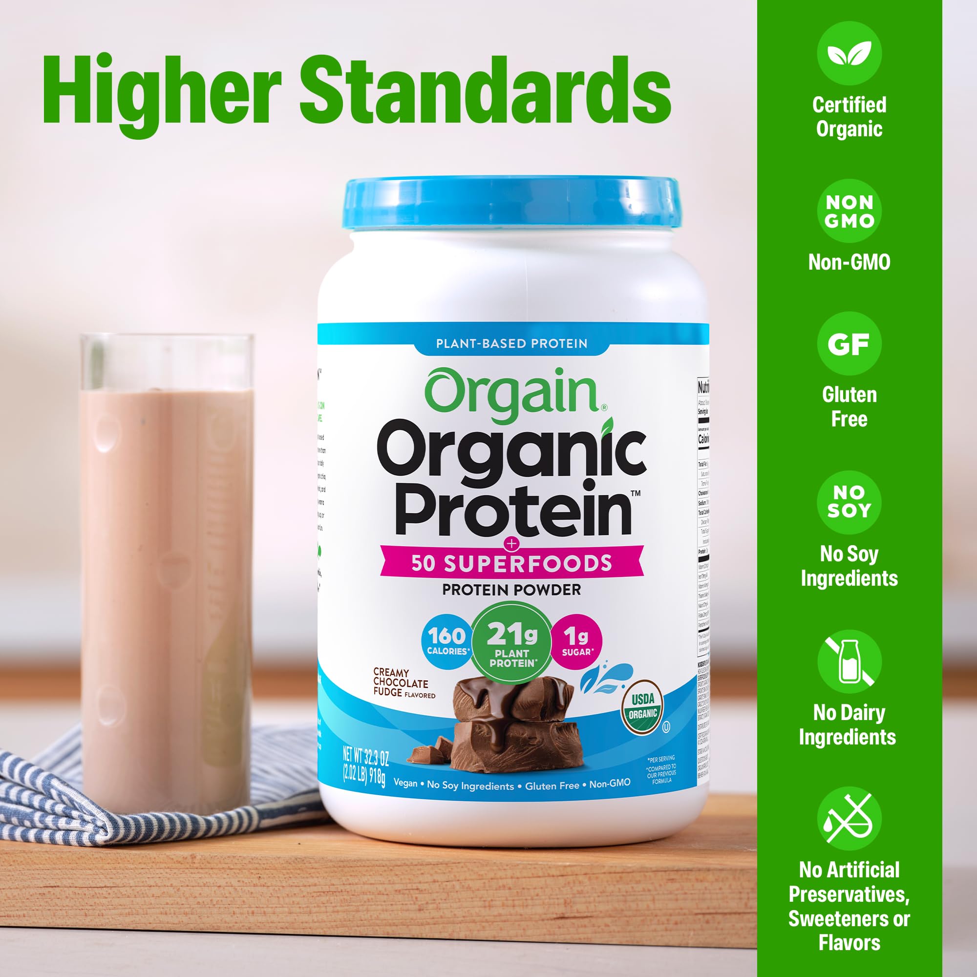 Orgain batido cremoso en vaso listo para beber, fuente rápida de proteína