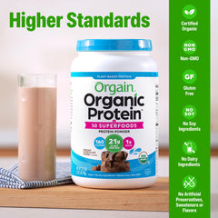 Orgain batido cremoso en vaso listo para beber, fuente rápida de proteína