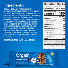 Orgain caja abierta con 12 barras, ideal para llevar y compartir