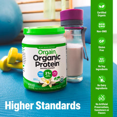 Orgain polvo en vaso mezclado listo para beber, energía rápida y sabrosa