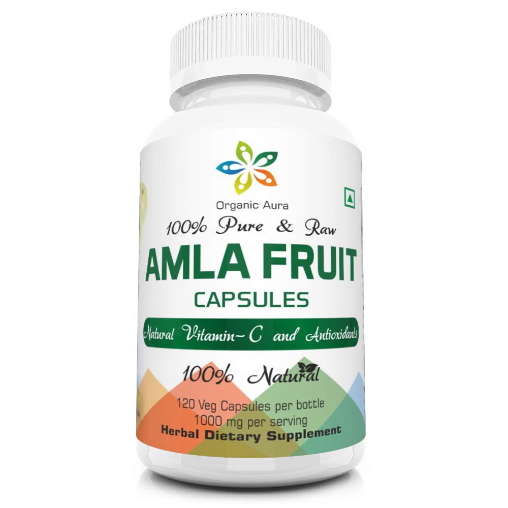 Organic Aura International frasco frontal, imagen clara del producto y beneficios