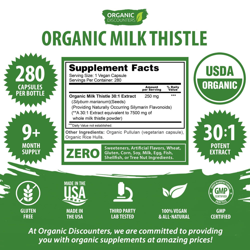 Organic Discounters sello vegano en el envase indicando fórmula apta para dietas vegetales