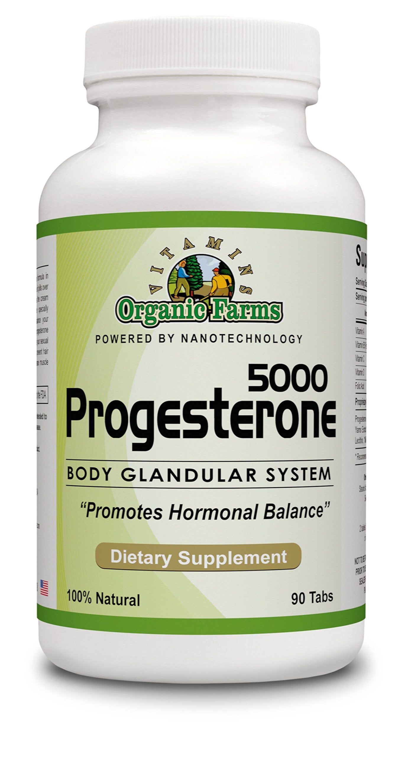 Organic Farms Vitamins envase frontal mostrando 90 tabletas y claridad de dosis