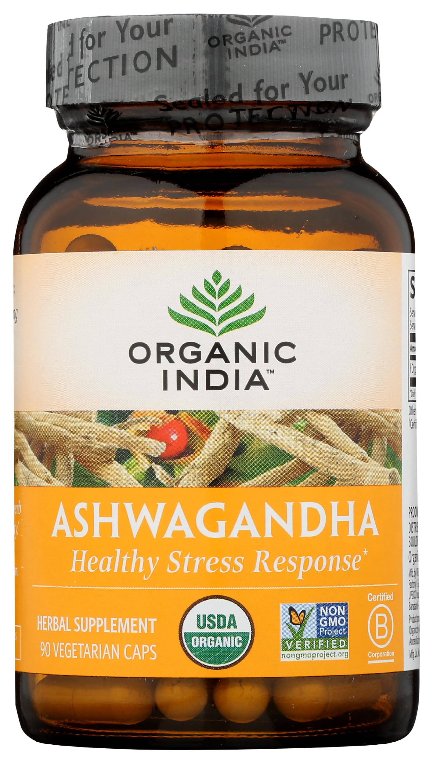 ORGANIC INDIA raíz de ashwagandha ingrediente natural y puro