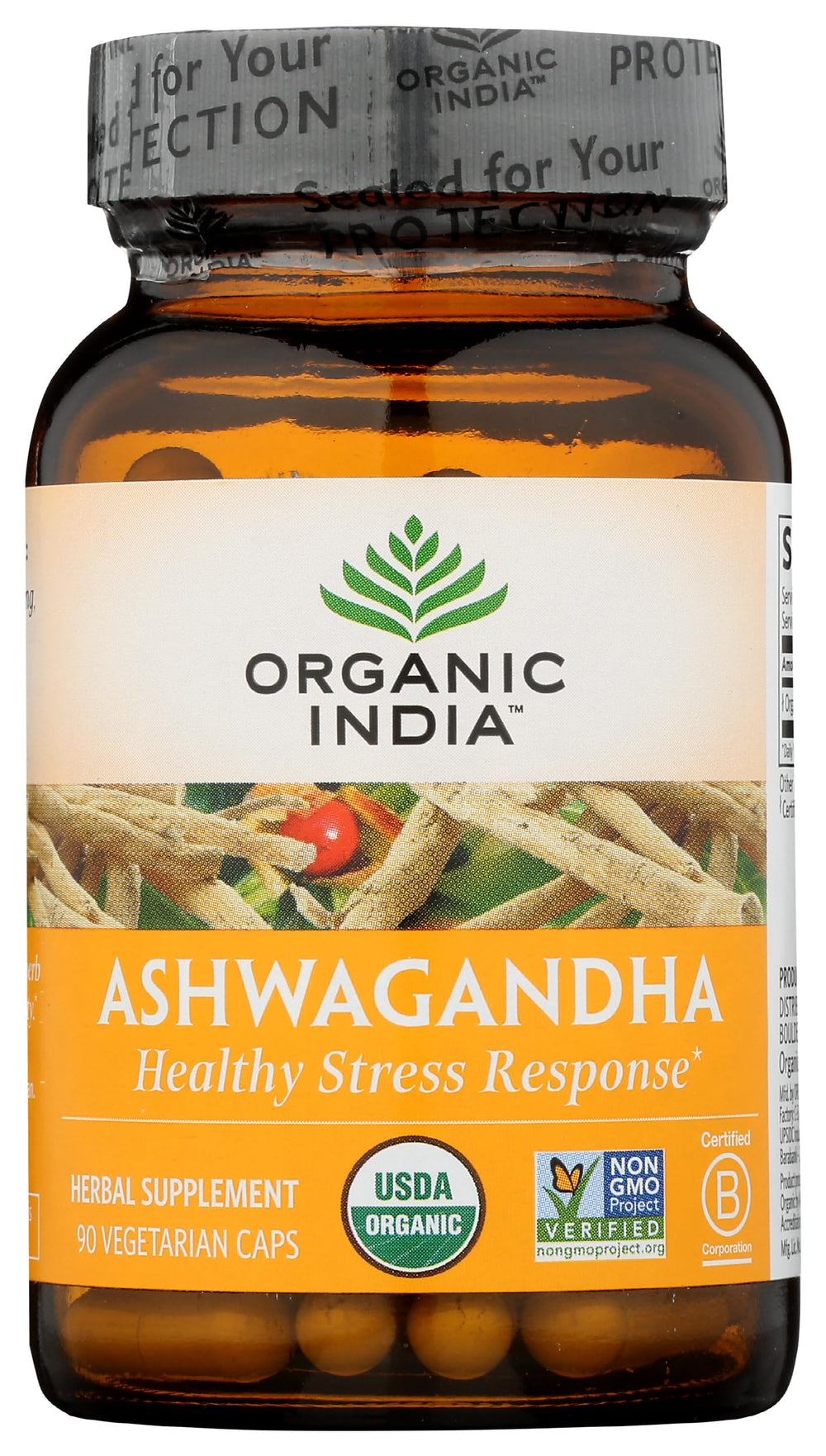 ORGANIC INDIA raíz de ashwagandha ingrediente natural y puro