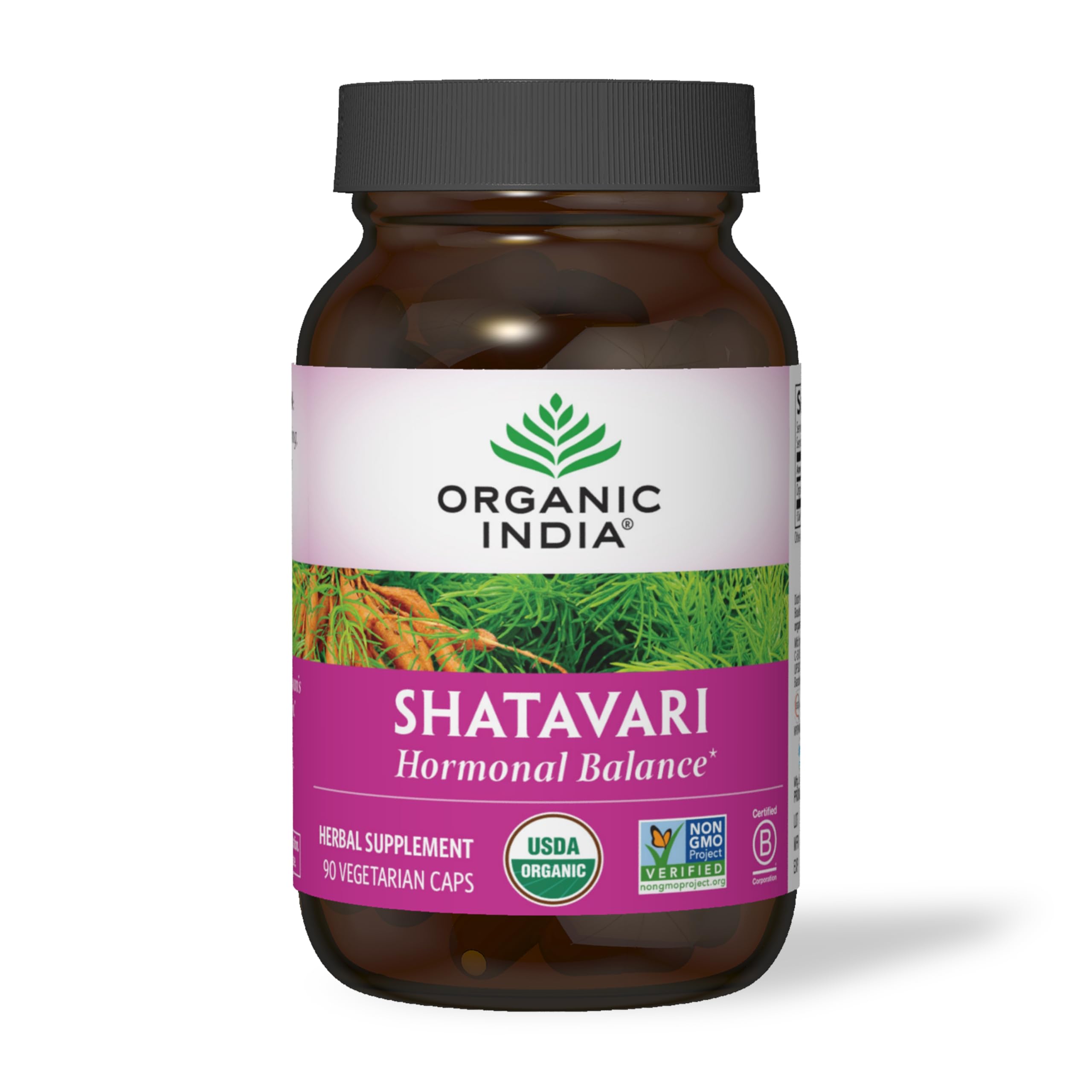 ORGANIC INDIA frasco sobre encimera en ambiente cotidiano para integración diaria