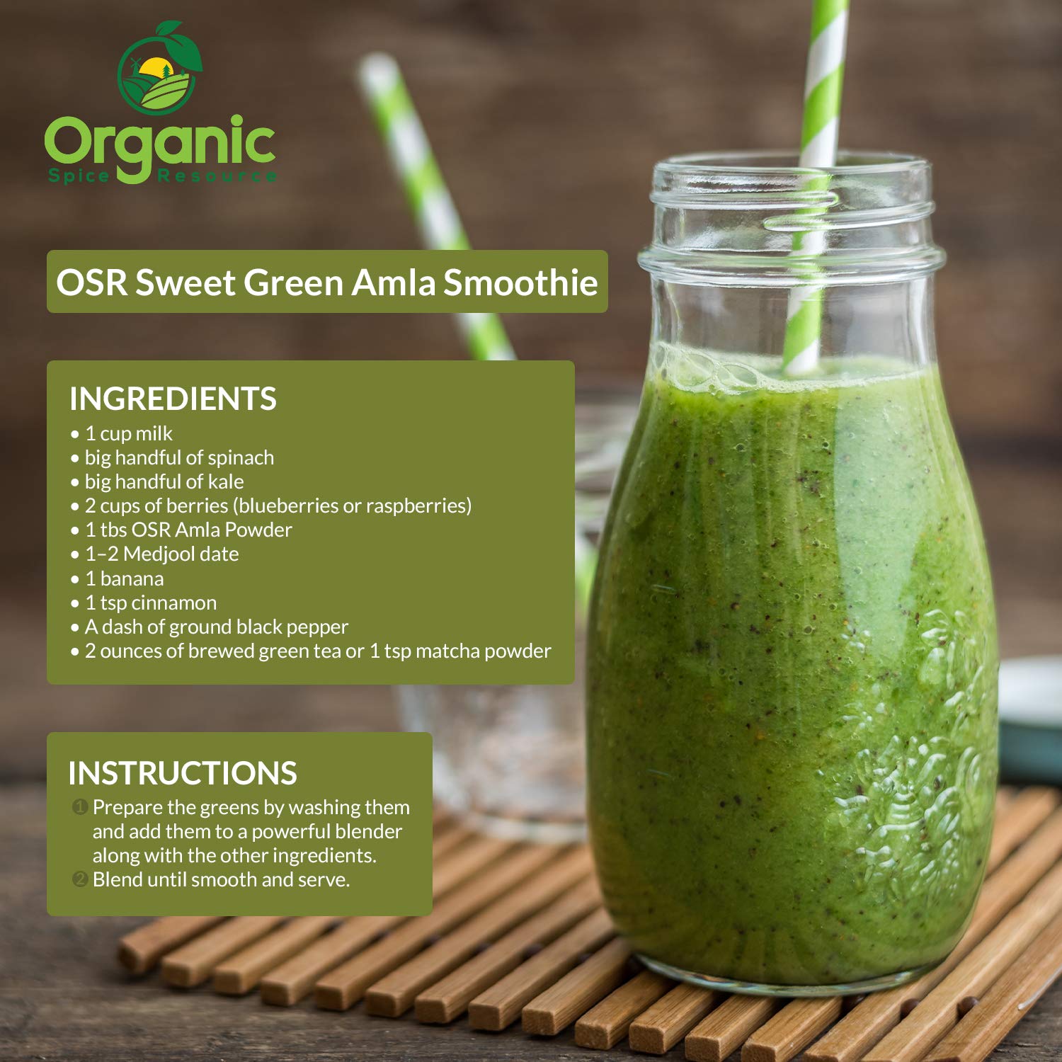 Organic Spice Resource etiqueta con certificaciones USDA Organic y Non-GMO visible