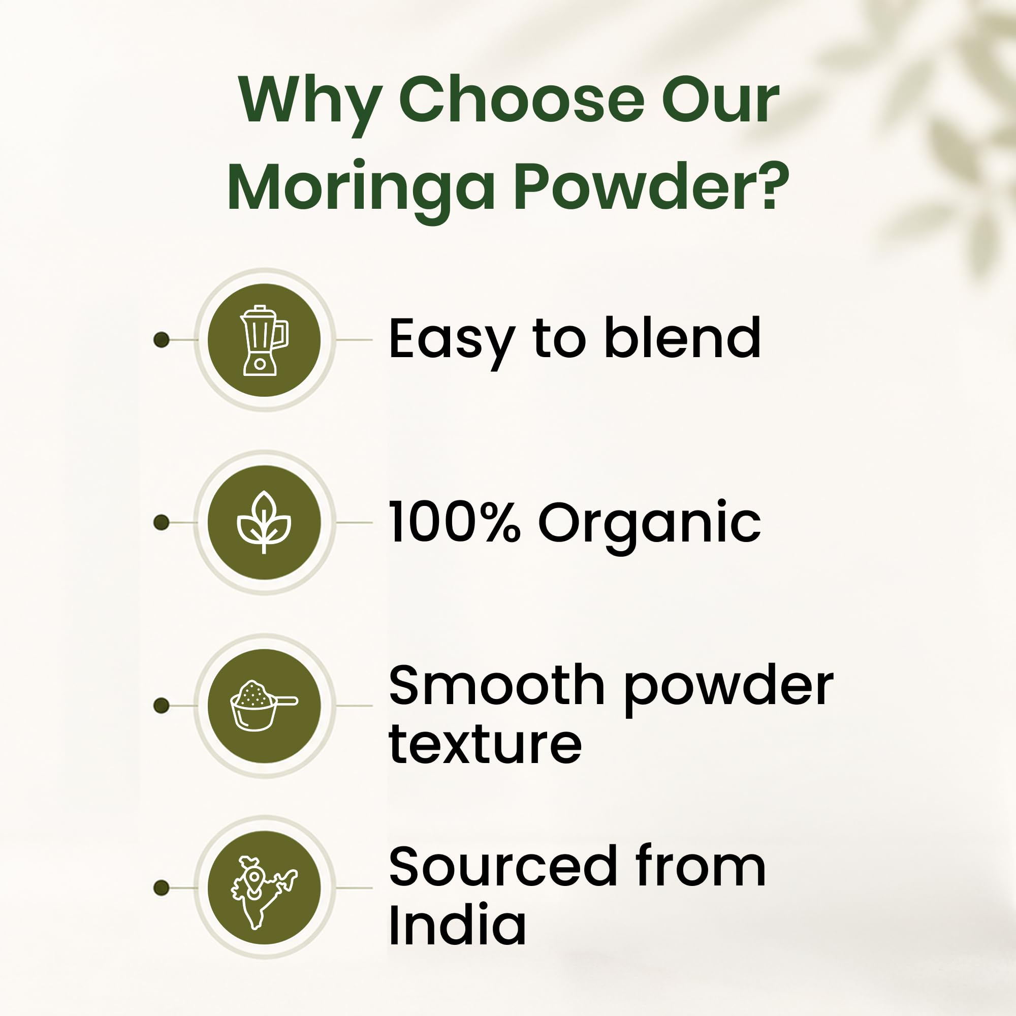 Organic Spice Resource moringa en batido aporta mezcla fácil y nutrición vegetal