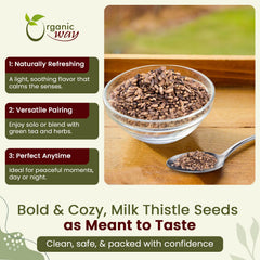 Taza de té con semillas Organic Way infusionadas, bebida reconfortante y natural