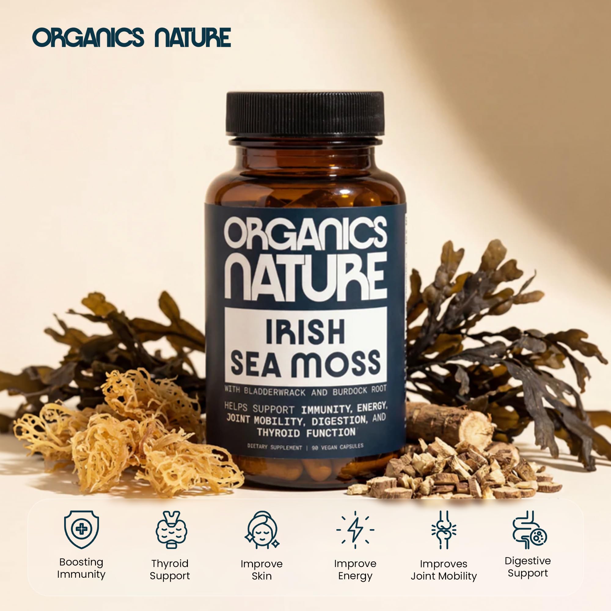 ORGANICS NATURE envase en ambiente lifestyle, producto listo para usar