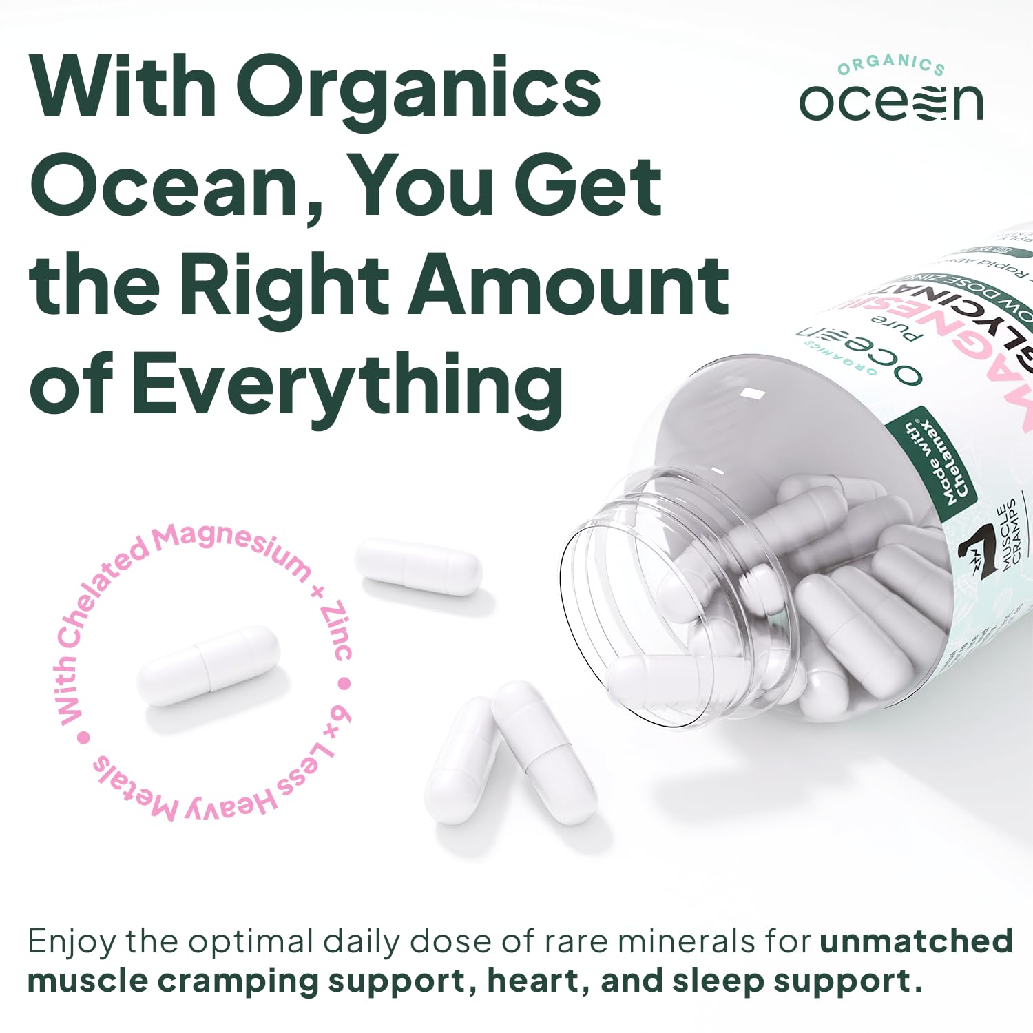 Organics Ocean embalaje tres frascos ideal para suministro prolongado