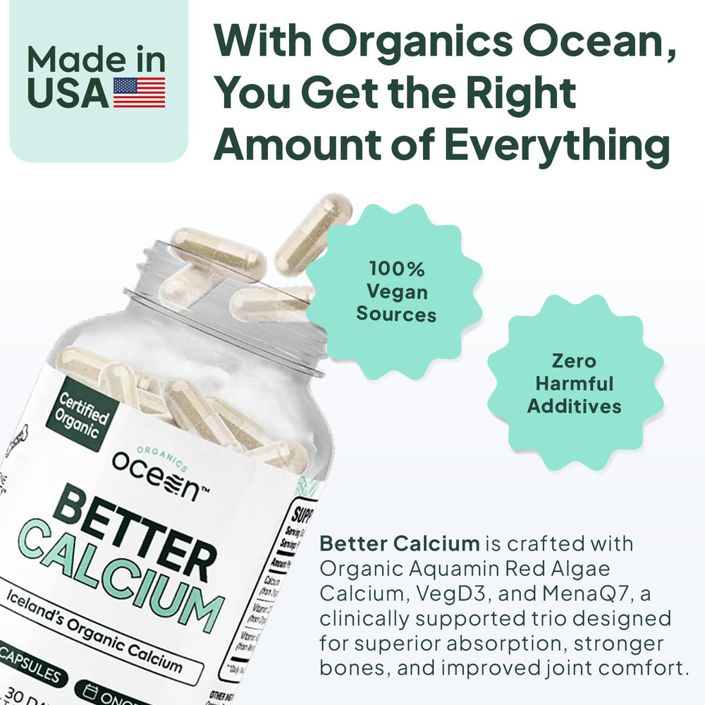 Organics Ocean etiqueta con información clara y confianza en ingredientes certificados