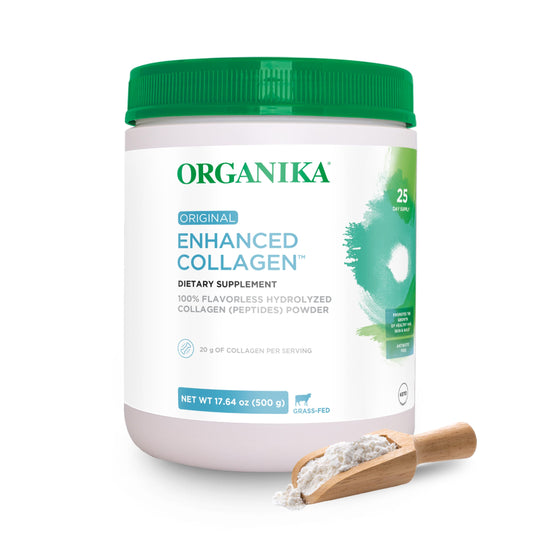 Organika envase frontal mostrando el diseño y tamaño, facilitate elección