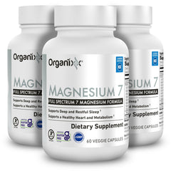 Organixx caja frontal del Magnesium 7 mostrando el envase y beneficios visibles