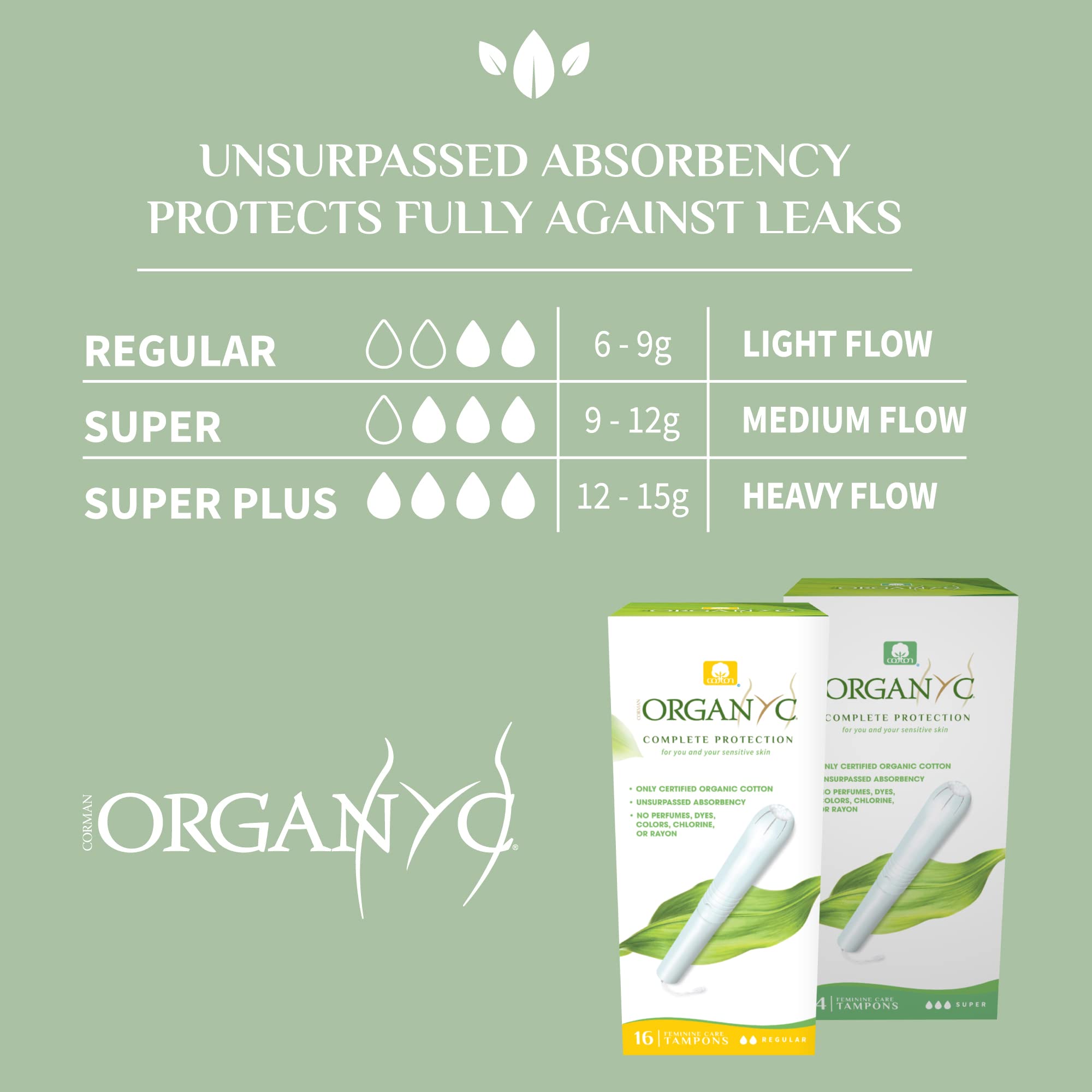 Organyc aplicador de cartón biodegradable facilitando inserción segura