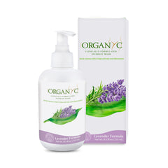 Organyc envase frontal 250 ml mostrando dosificador y etiqueta clara, limpieza segura