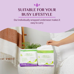 Organyc braga puesta en cama nocturna, protección cómoda durante la noche