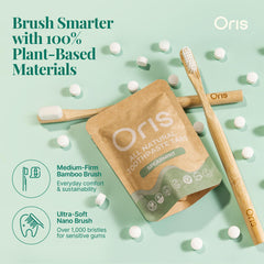Oris Health envase abierto mostrando 62 tabletas, ahorro y duración