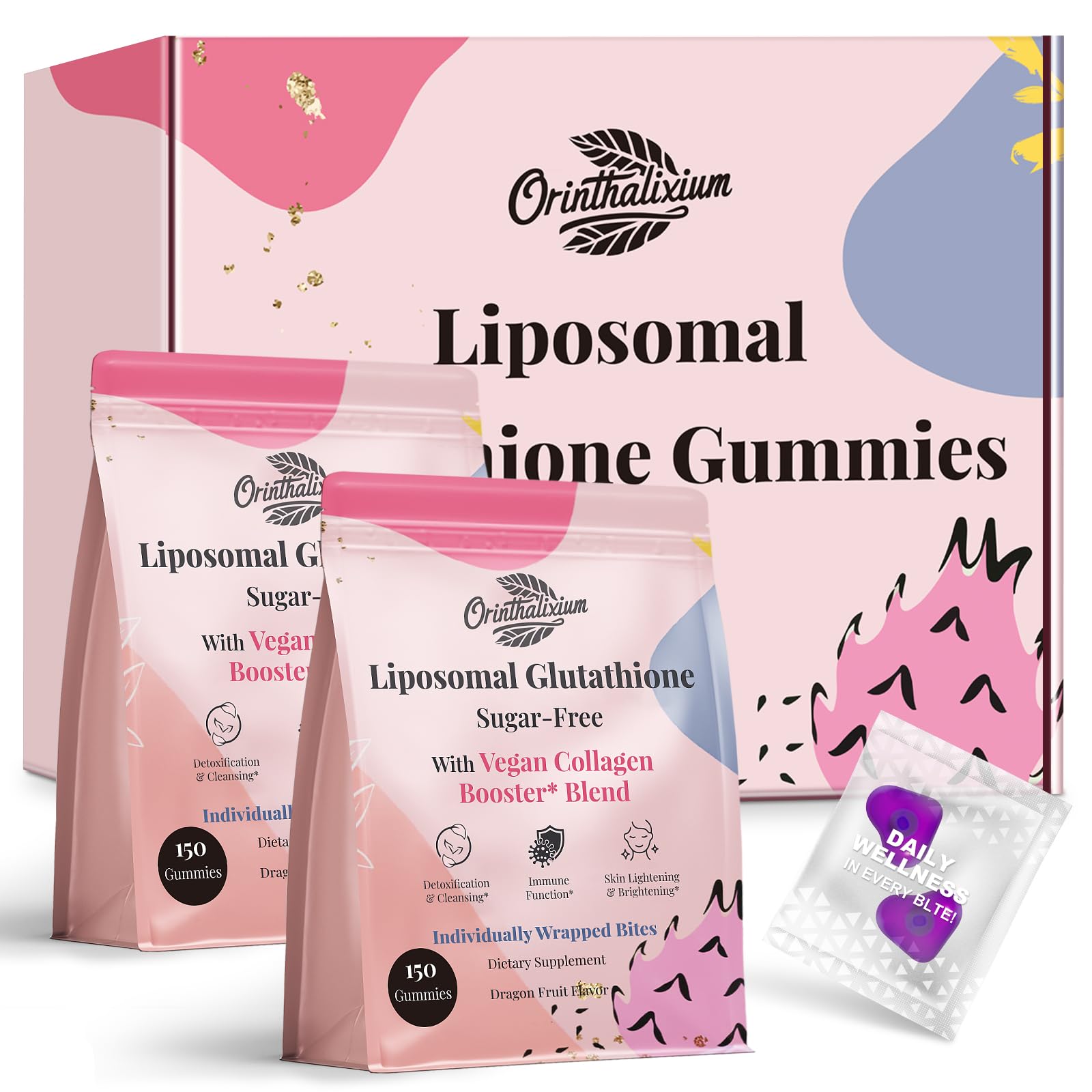 Orinthalixium gomitas pack frontal mostrando etiqueta y beneficios