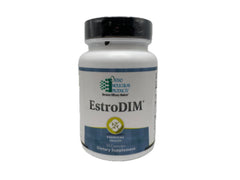 Ortho Molecular EstroDIM frasco frente muestra etiqueta y conveniencia