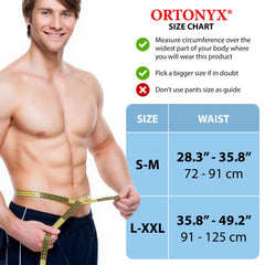 ORTONYX perfil bajo del cinturón debajo de ropa sin marcar