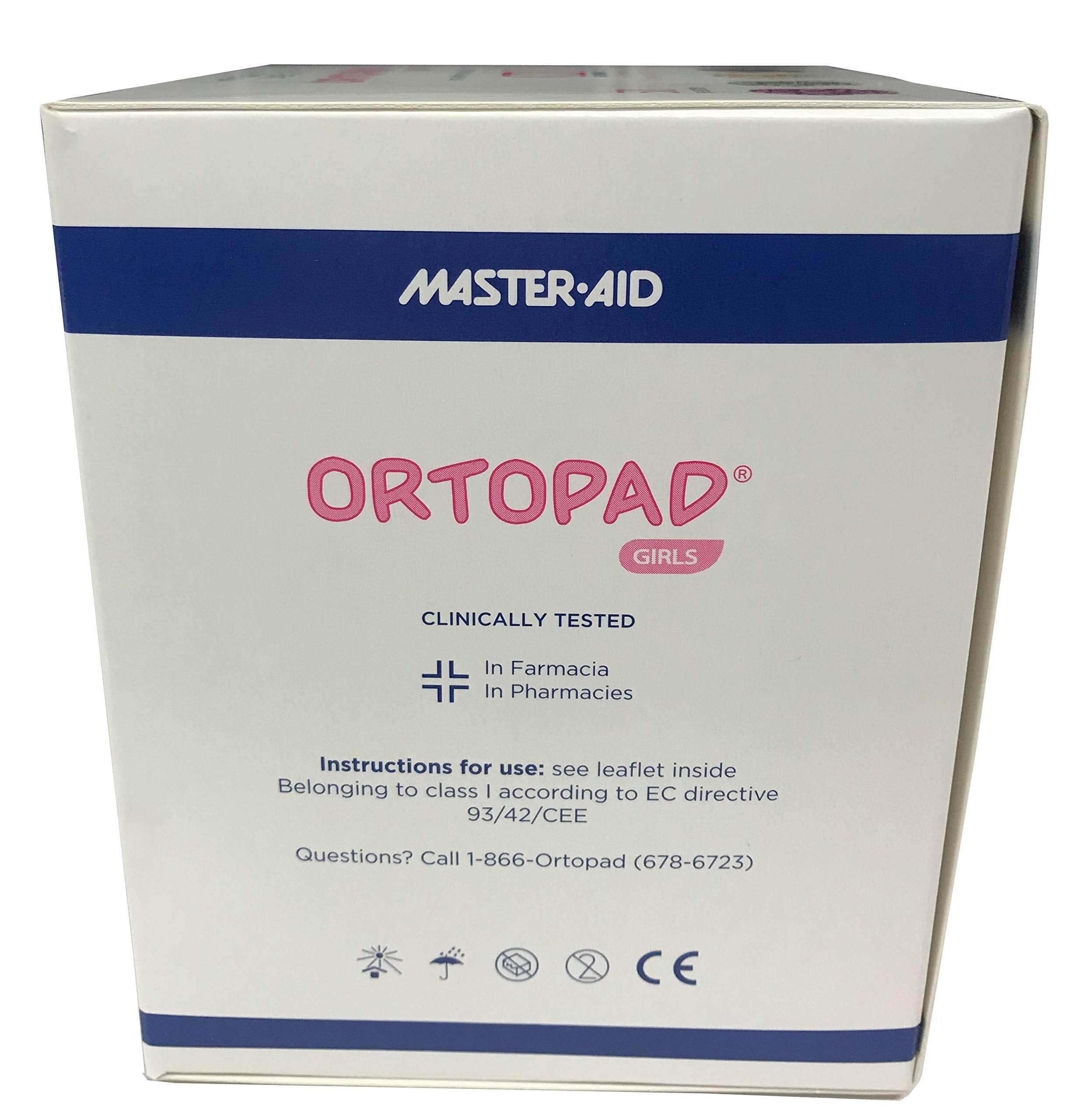 Embalaje Ortopad con los cinco diseños, atractivo para niñas y familias