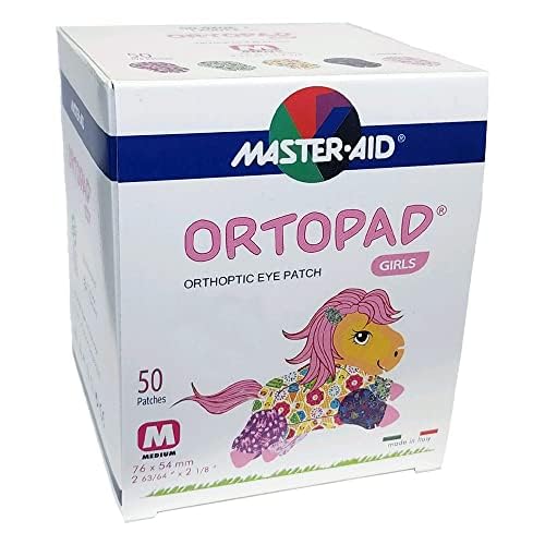 Niña usando parche Ortopad Ice Cream con buen ajuste y comodidad