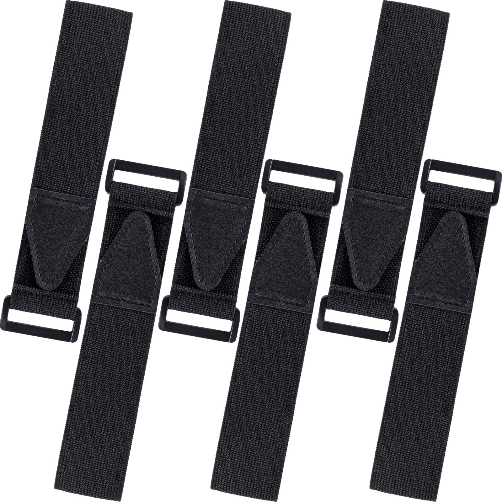 ORUNI paquete frontal con seis correas negras para pernera, solución segura