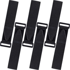 ORUNI paquete frontal con seis correas negras para pernera, solución segura