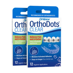 ORVANCE empaque frontal de OrthoDots CLEAR, protección discreta para brackets