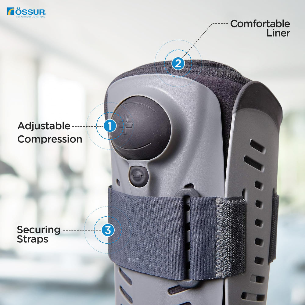 Ossur Rebound Air detalle de la bomba de aire para ajuste personalizado y confort