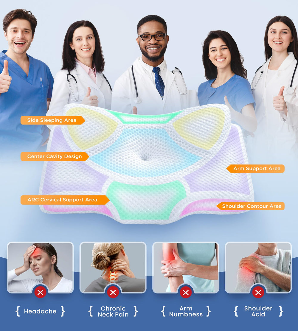 Osteo funda 3D transpirable abierta que mantiene sensación fresca toda la noche